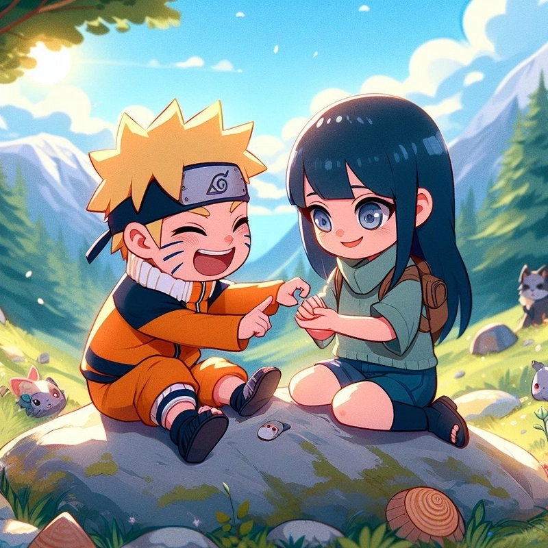 Naruto và Hinata cặp đôi dễ thương