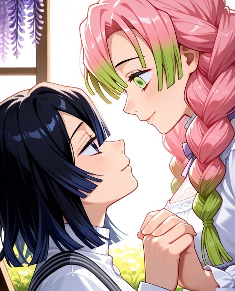 Obanai cùng Mitsuri lãng mạn