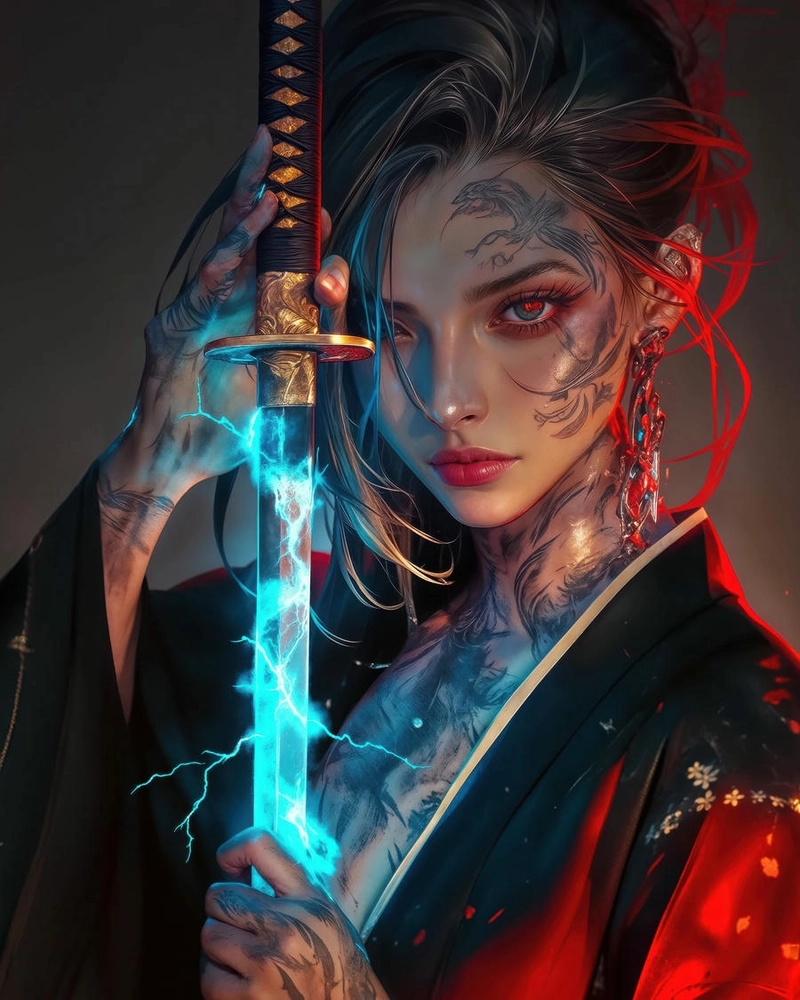 Samurai anime đẹp rực rỡ