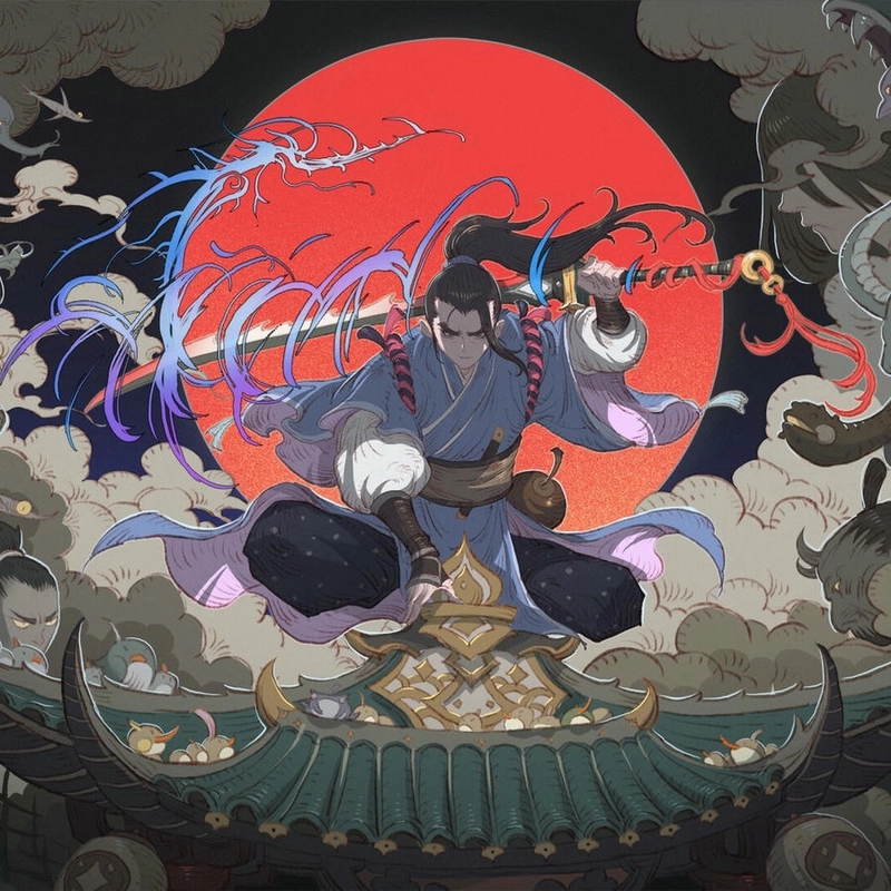 Samurai anime đẹp sắc nét