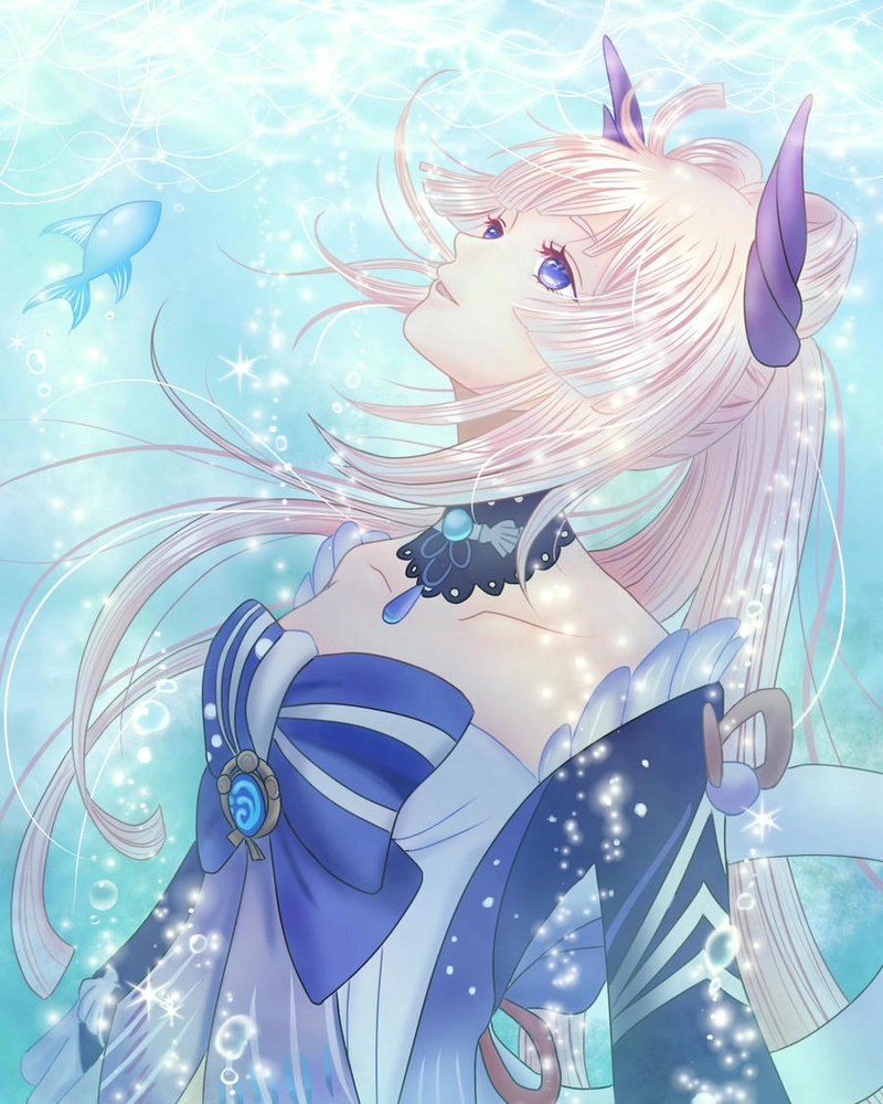 Sangonomiya Kokomi cute đáng yêu