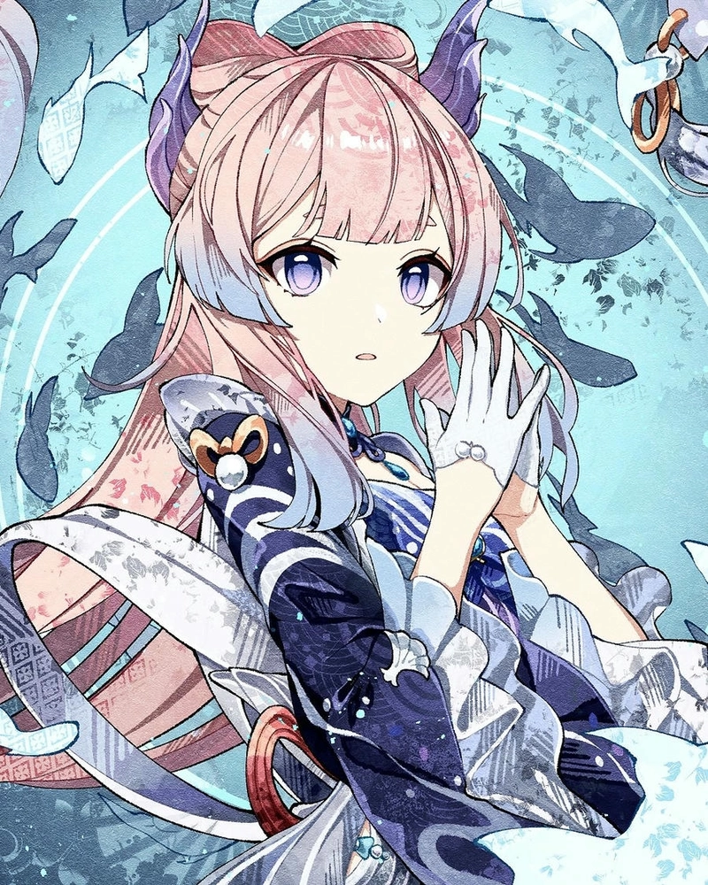 Sangonomiya Kokomi xinh xắn dẽ thương