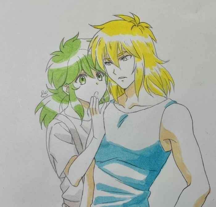 Shun và Hyoga xinh đẹp cute