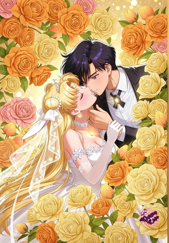 Usagi và Mamoru ảnh dễ thương