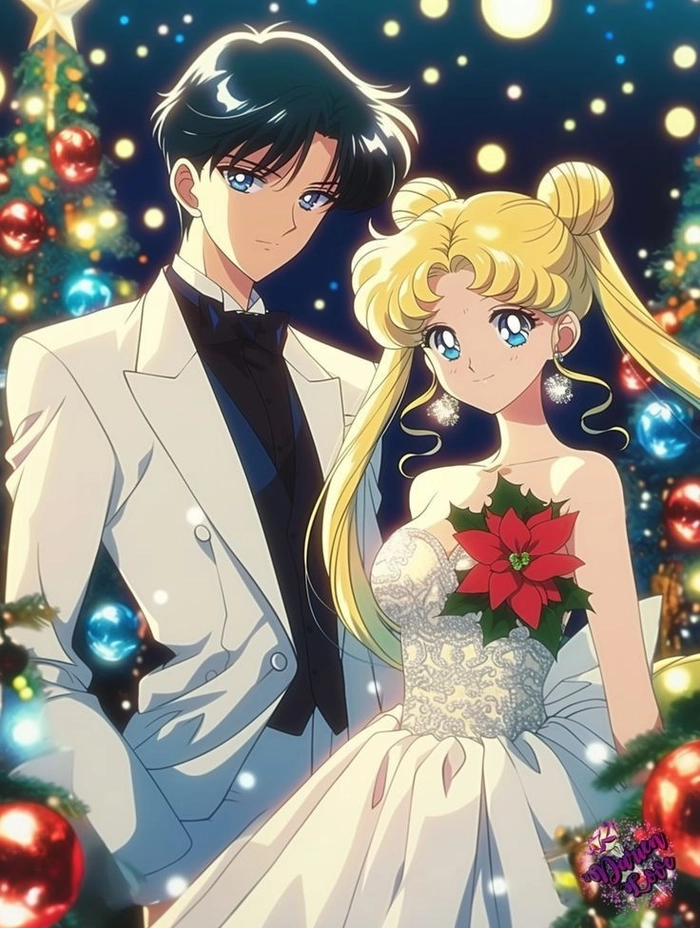 Usagi và Mamoru ảnh lãng mạn