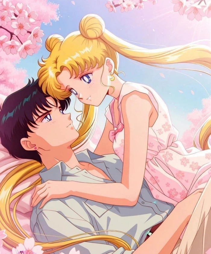 Usagi và Mamoru ảnh ngọt ngào