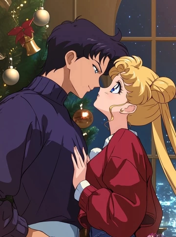 Usagi và Mamoru hình lung linh