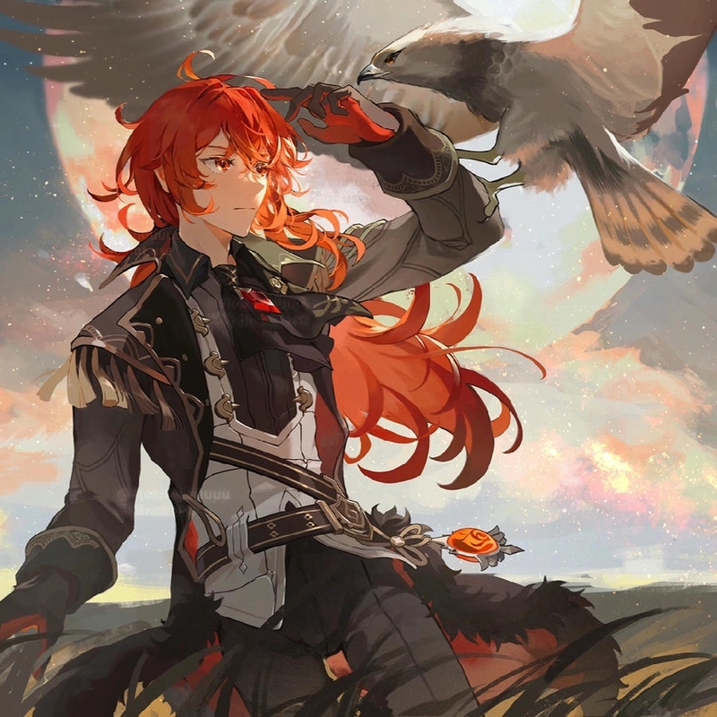 ảnh Diluc đỉnh cao ngầu