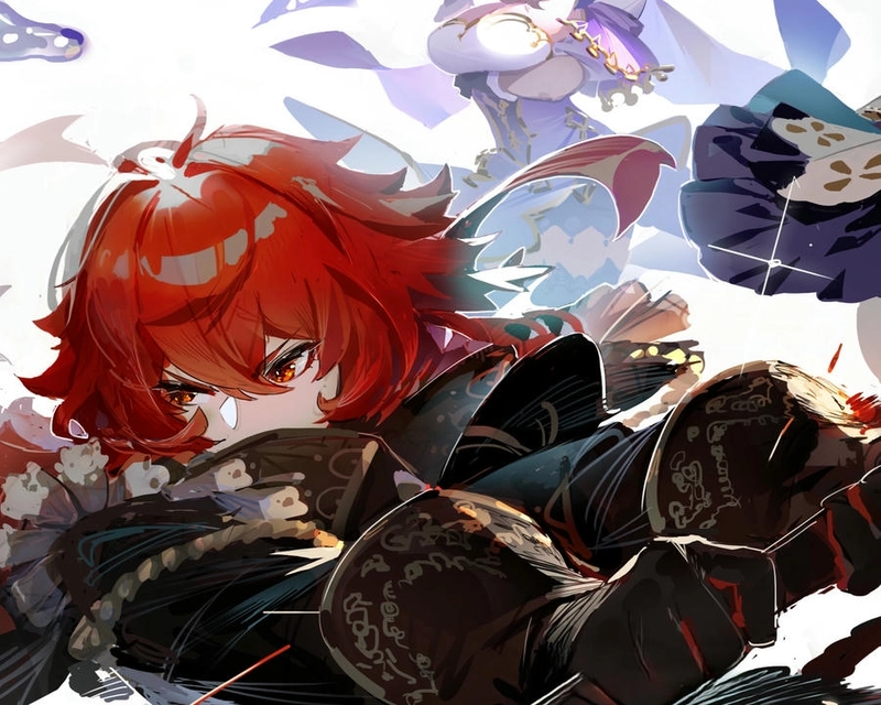 ảnh Diluc style ngầu