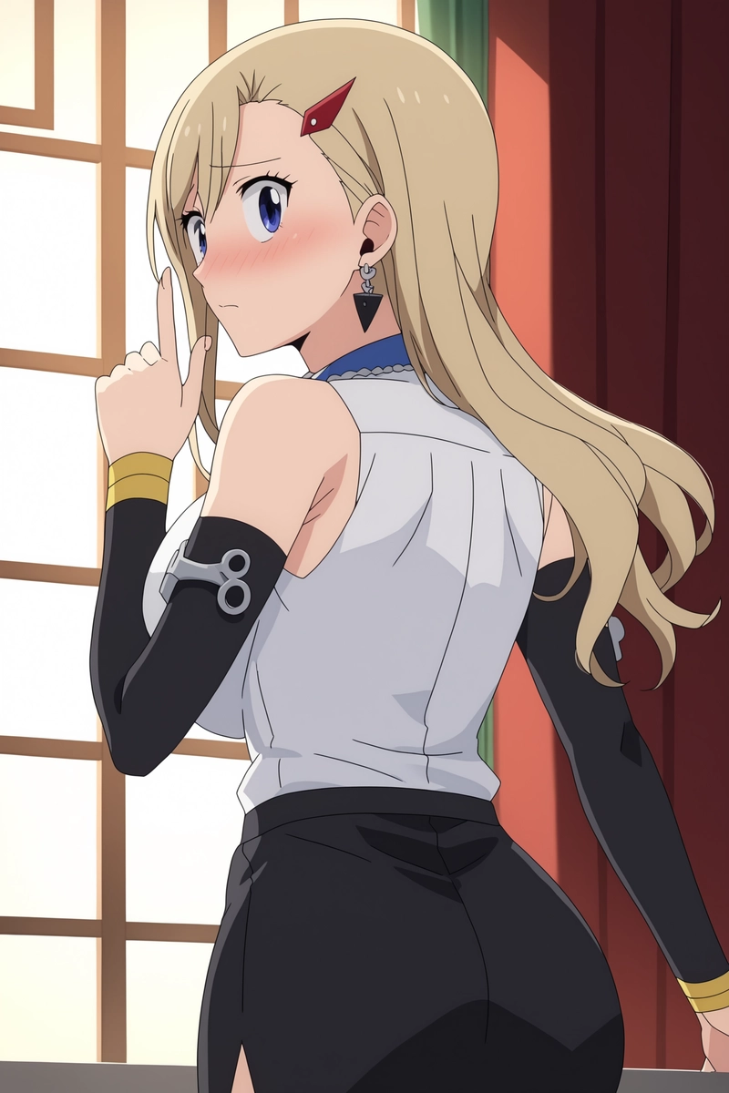 ảnh Rebecca Bluegarden quay lưng