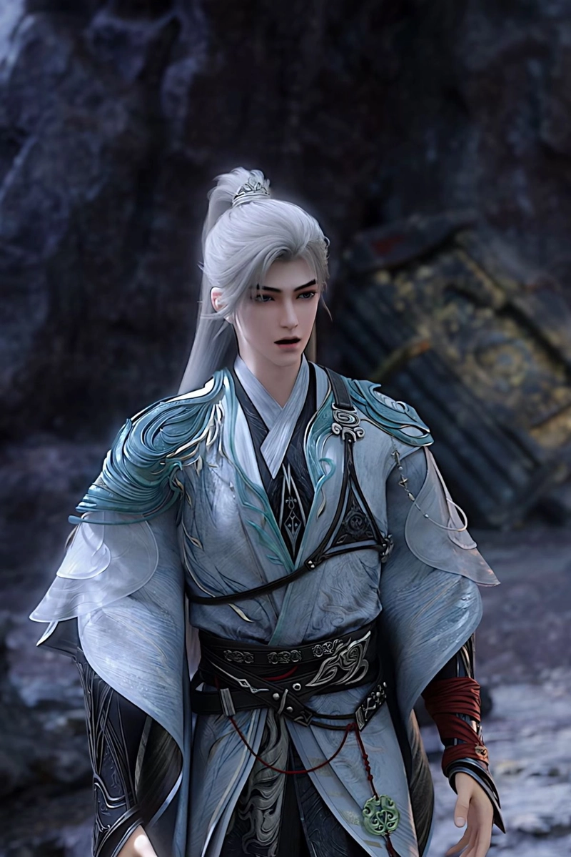 ảnh Thạch Hạo tóc trắng