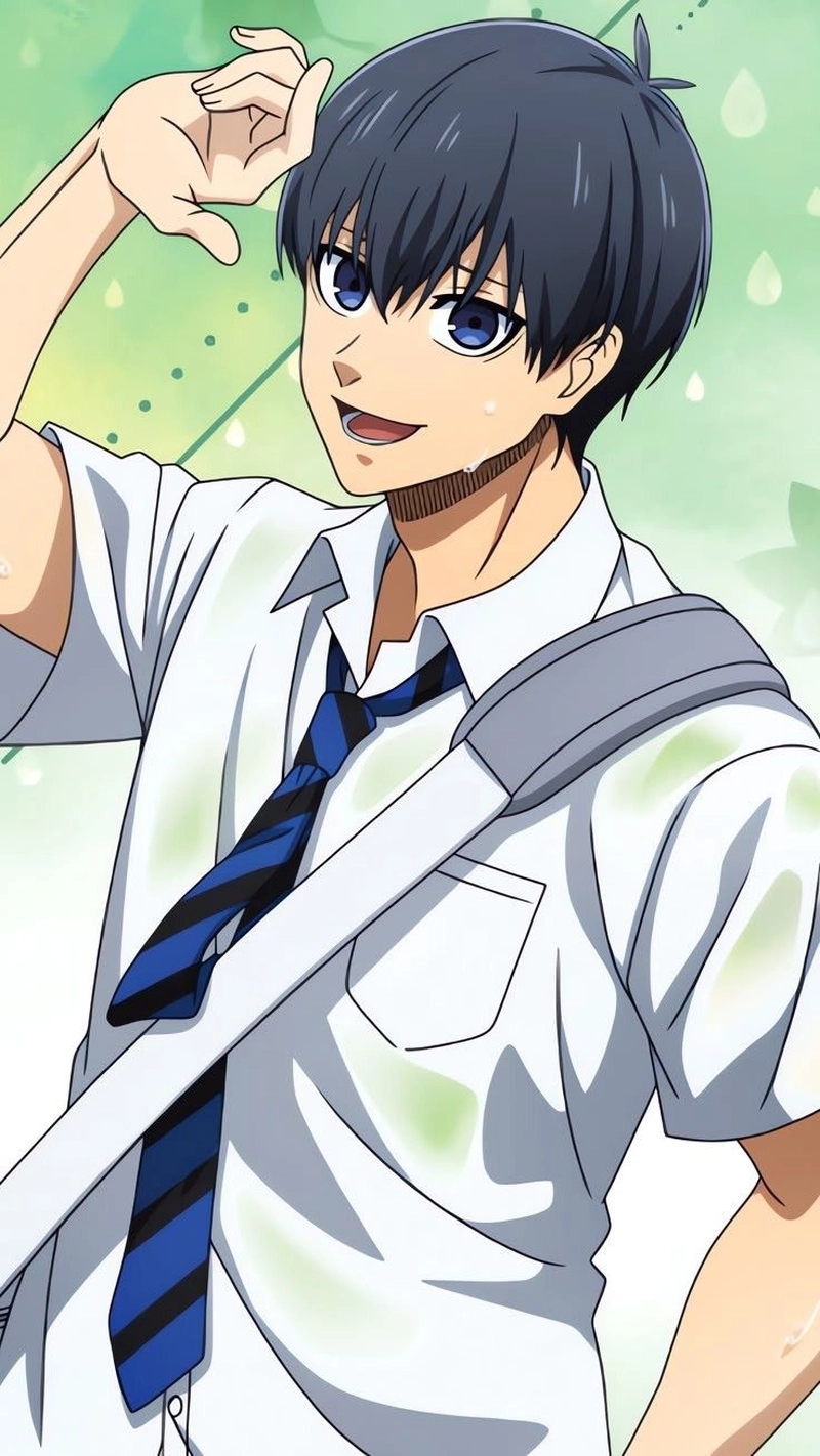 Hình anime Isagi đẹp long lanh 