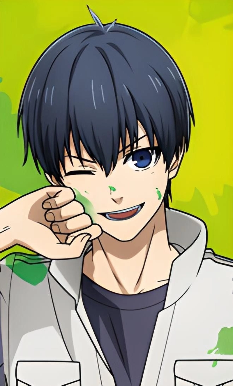 Hình anime Isagi dễ thương 