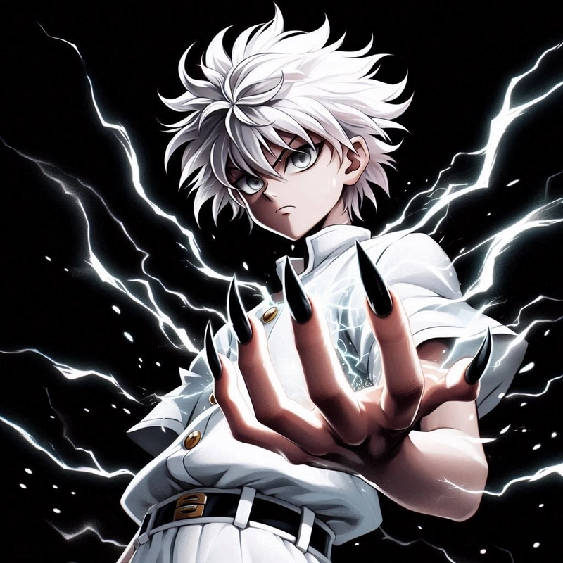 hình Killua ngầu chất chơi