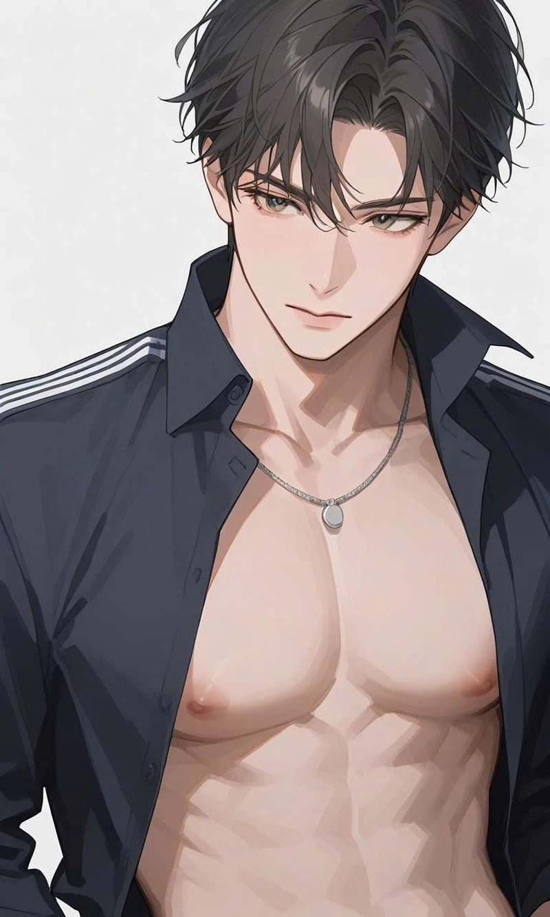 Hình anime nam giới cơ bắp 6 múi 