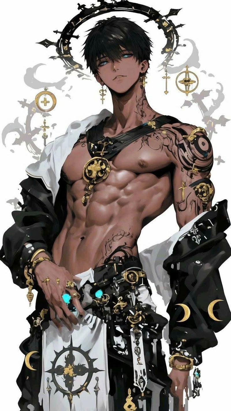 Hình anime nam sáu múi lực lưỡng 