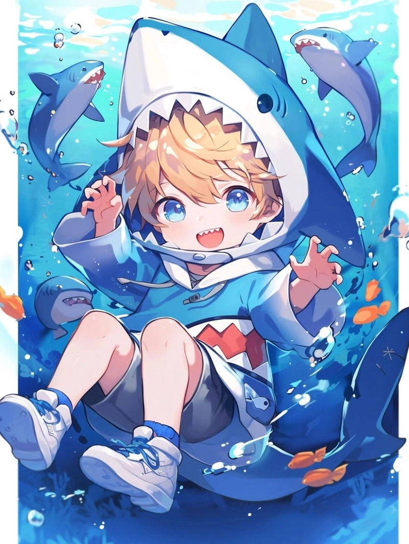 hình anime nam học đường dễ thương