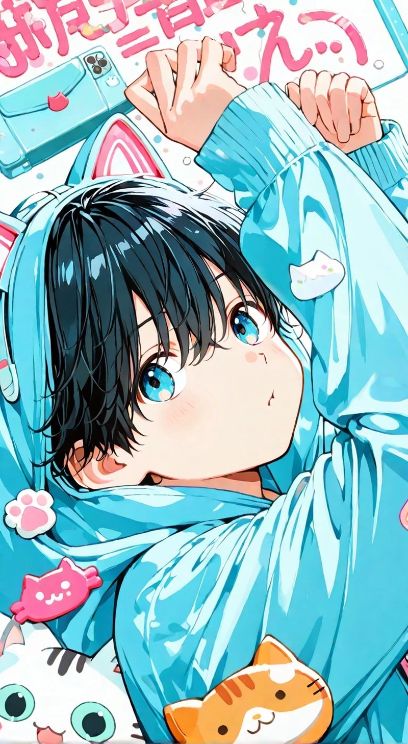 ảnh anime nam dễ thương lung linh 