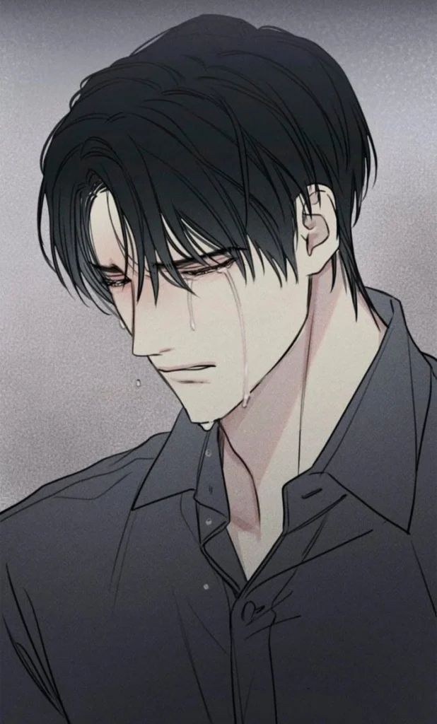 ảnh chàng trai anime rơi nước mắt