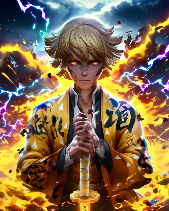 Ảnh Zenitsu ngầu và đẹp