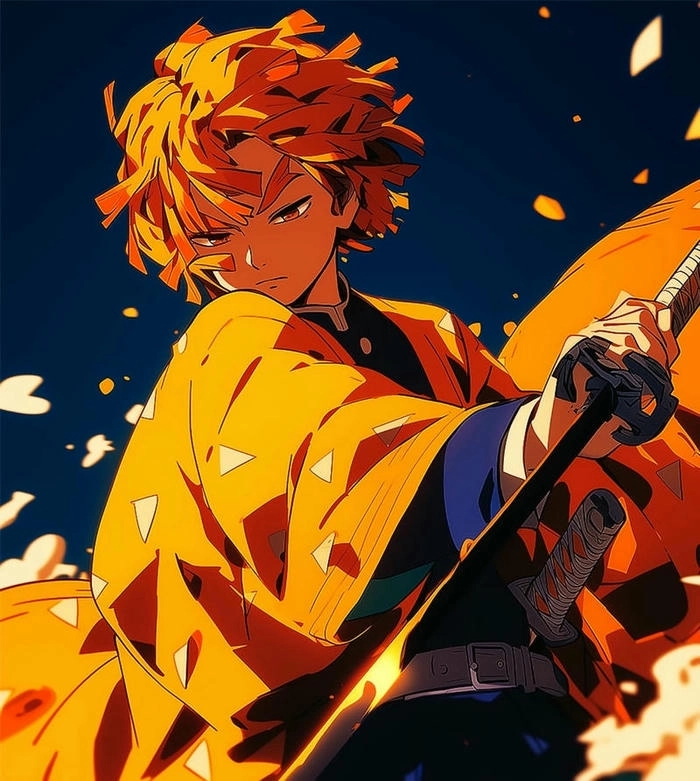 Ảnh Zenitsu rực rỡ