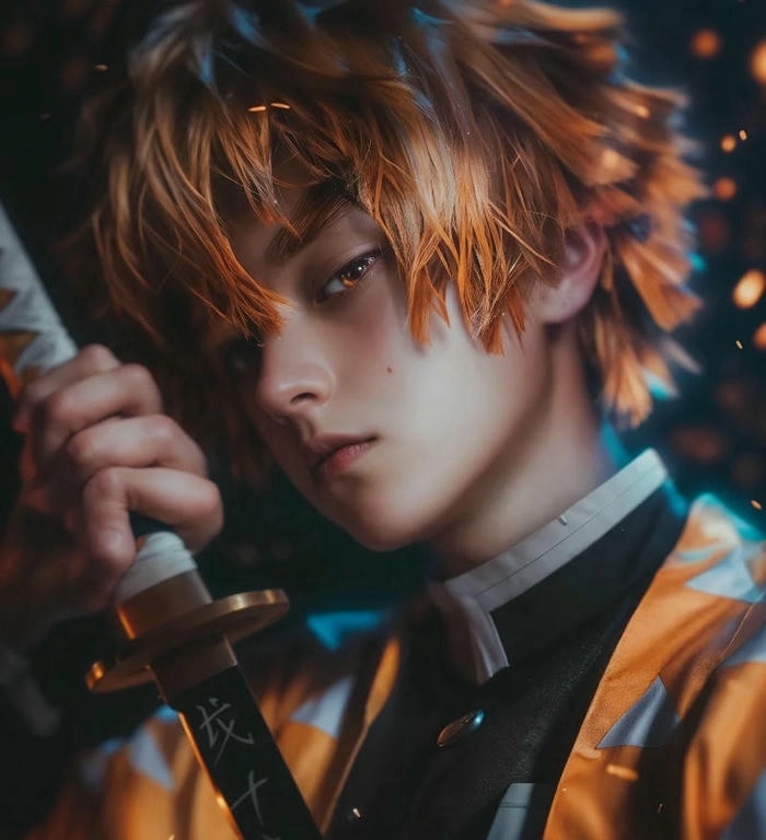 Hình Zenitsu đẹp làm hình nền