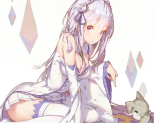 hình Emilia tạo dáng gợi cảm