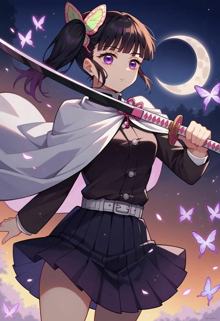 Kanao ngầu với kiếm Nichirin