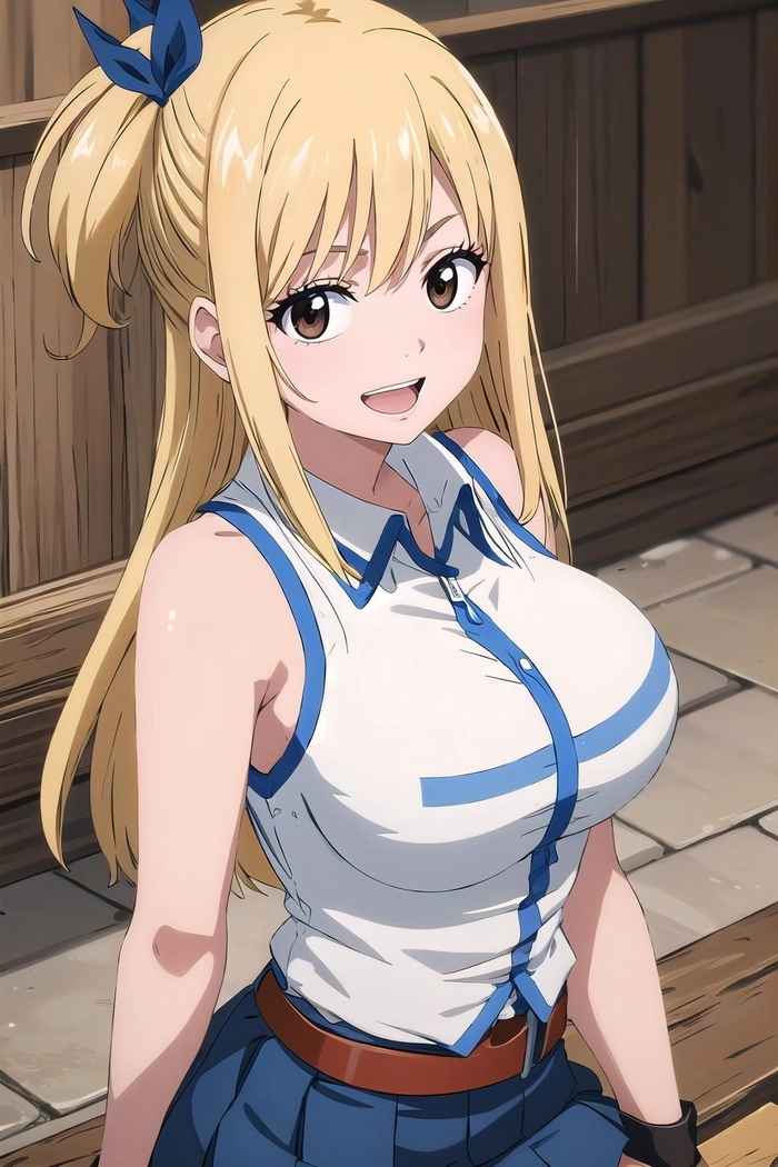 ảnh lucy heartfilia cười xinh