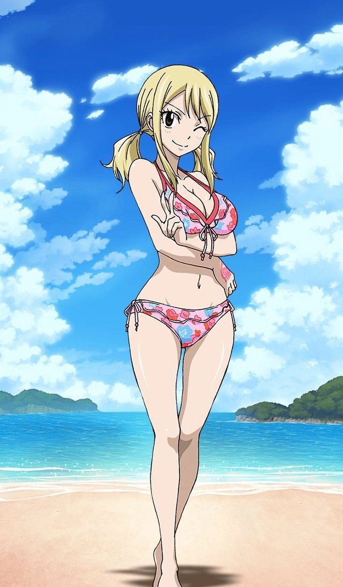 ảnh lucy heartfilia đi biển