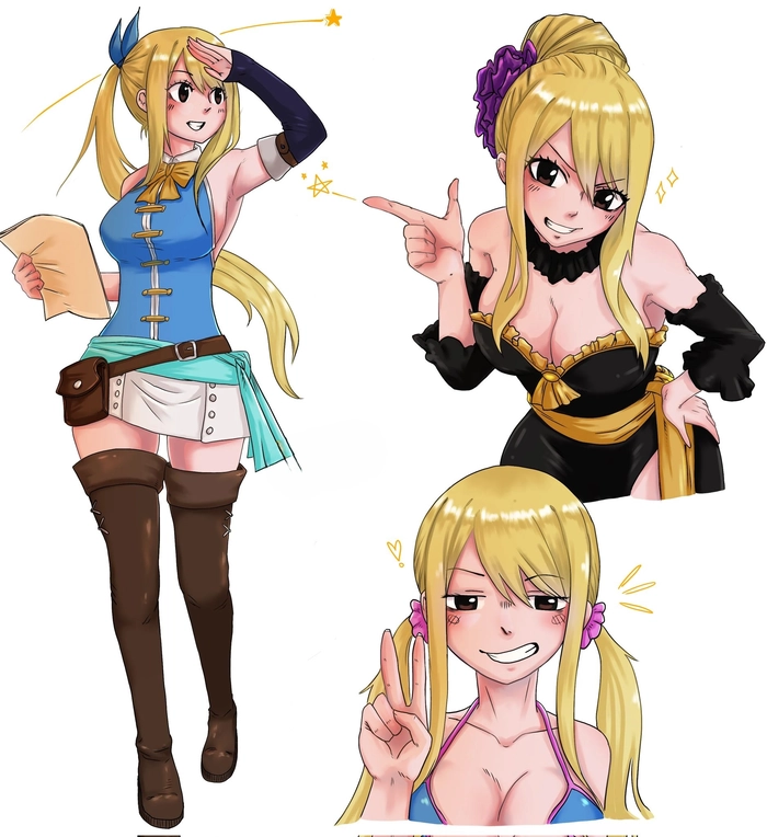 ảnh lucy heartfilia fan vẽ