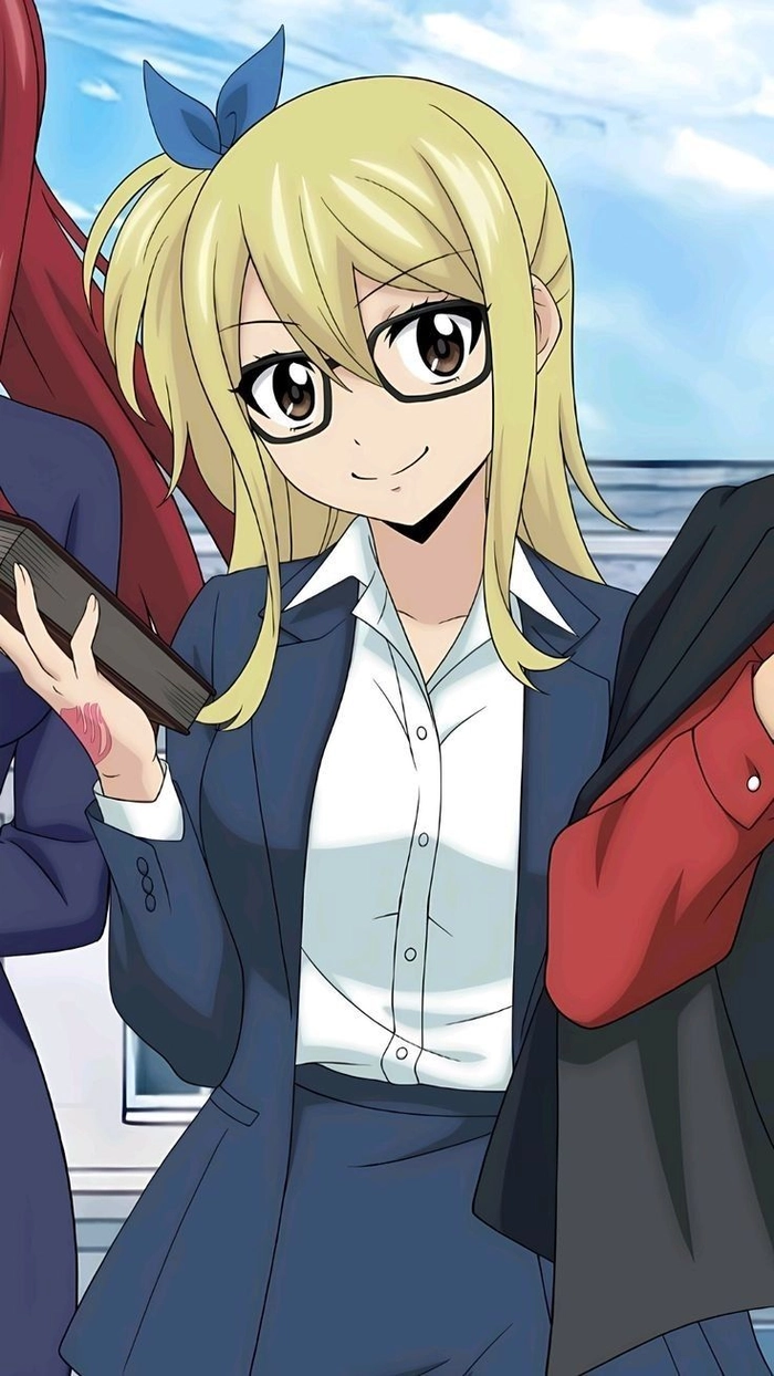 ảnh lucy heartfilia học đường