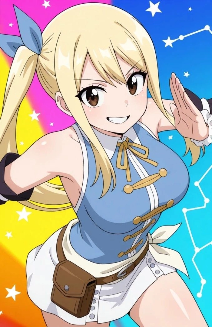 ảnh lucy heartfilia nghịch ngợm
