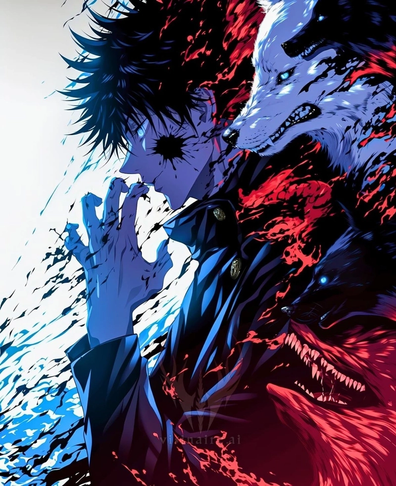 Megumi với thần thái lạnh lùng