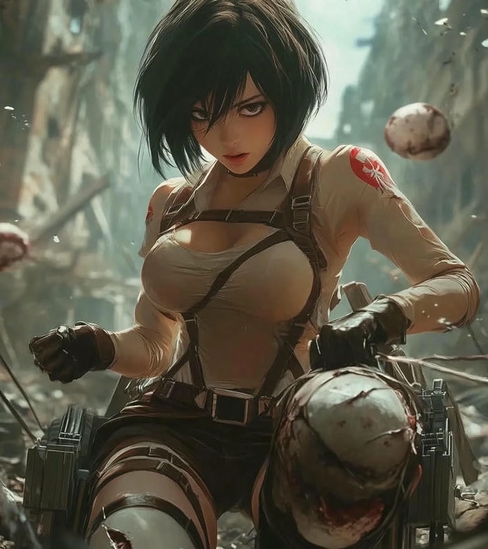 Ảnh Mikasa Ackerman dễ thươn