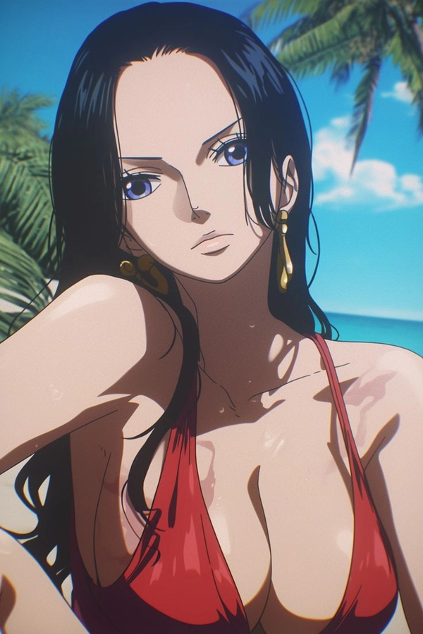 ảnh nico bikini đỏ