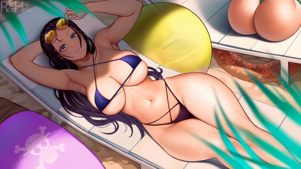 ảnh nico robin nami bikini