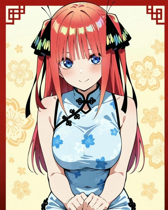 Ảnh Nino Nakano tóc hồng