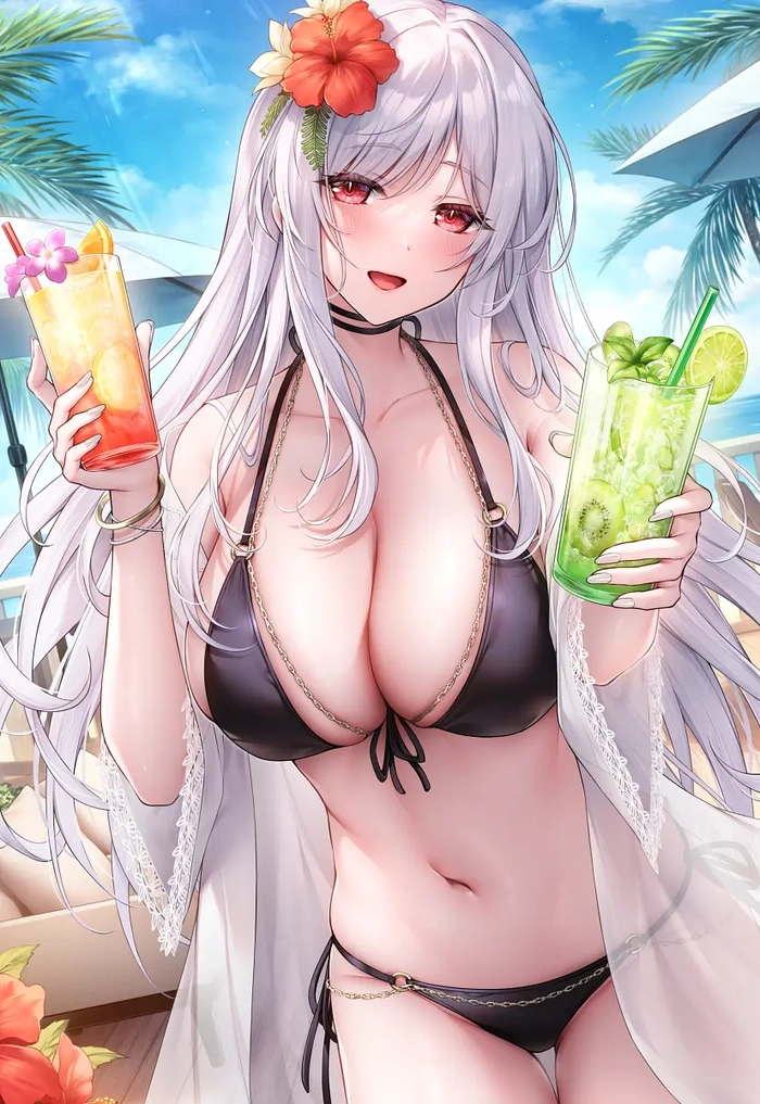 anime mặc bikini cute