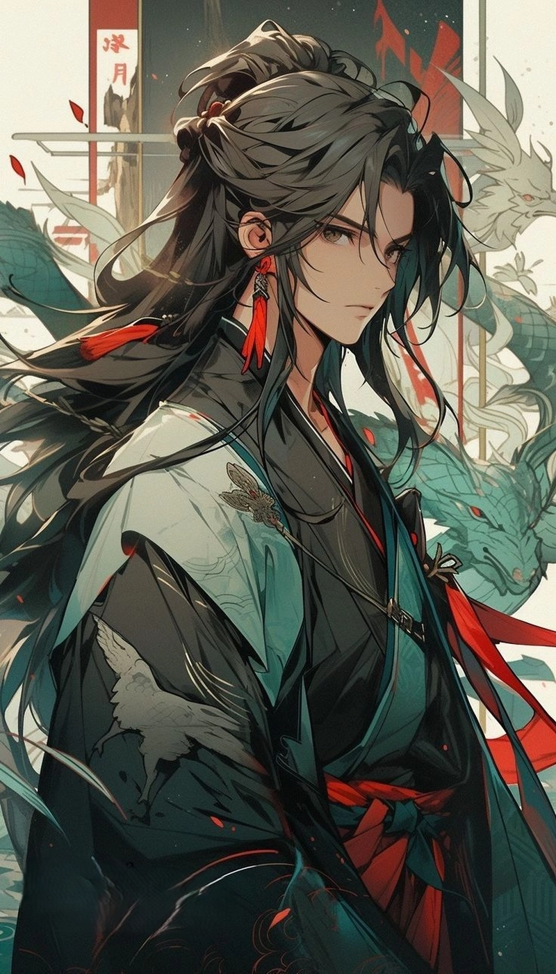 ảnh anime nam mặc đồ cổ trang