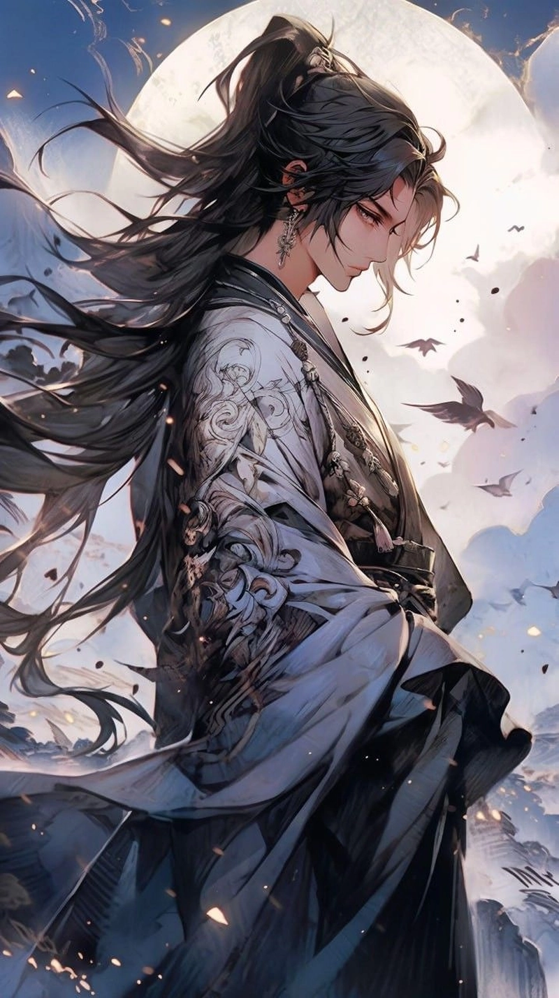 ảnh anime cổ trang nam nghệ thuật