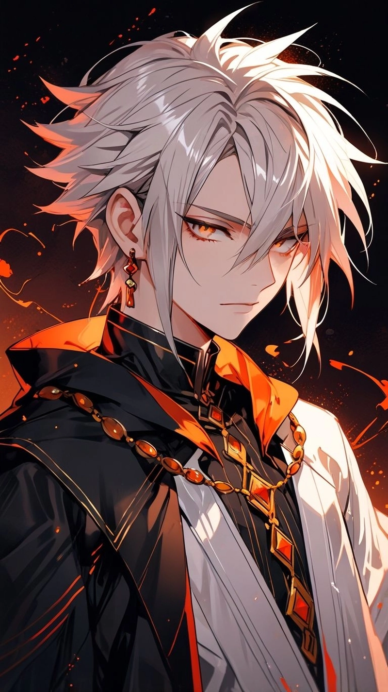 anime nam tóc trắng lạnh lùng hd