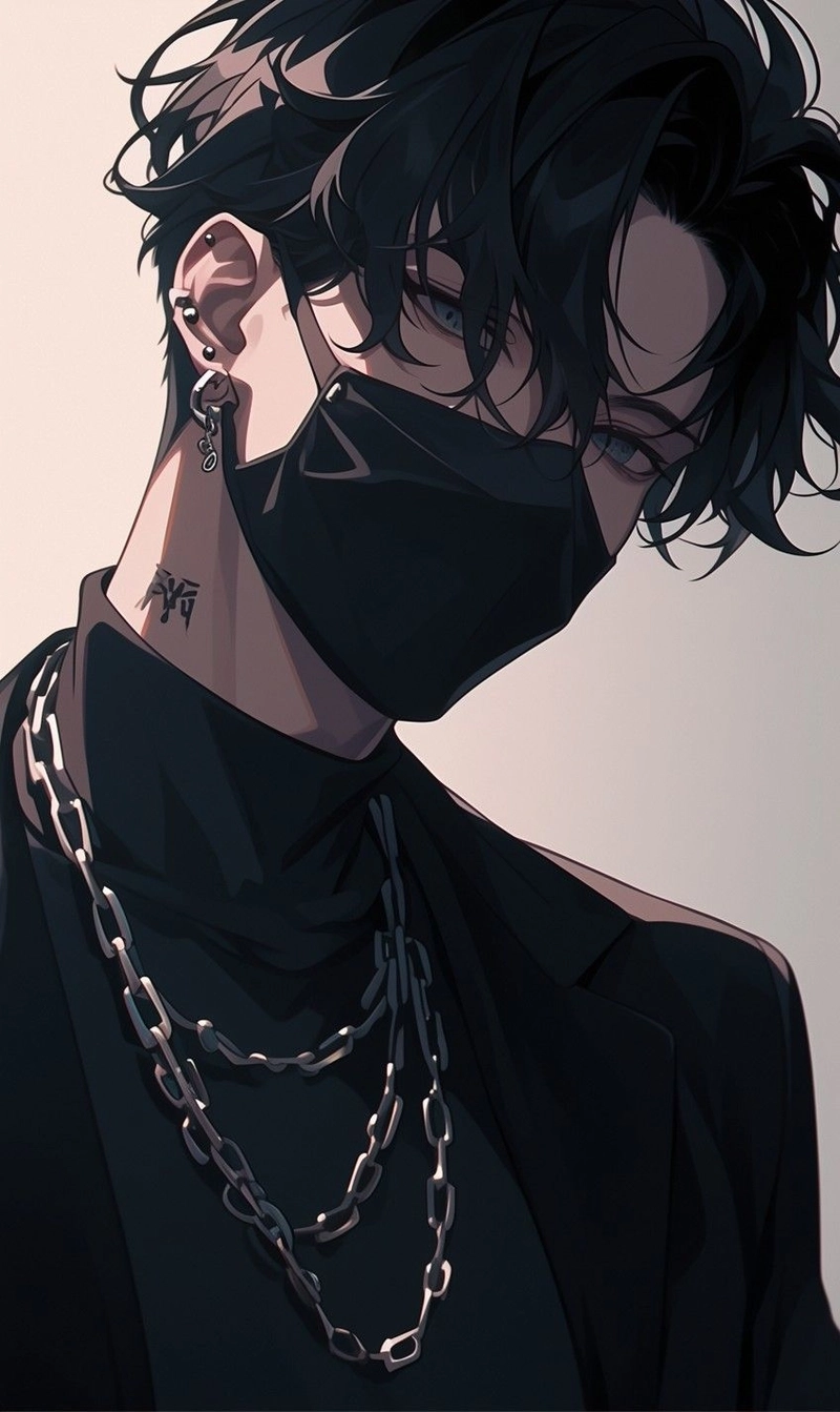 ảnh anime nam lạnh lùng tóc đen