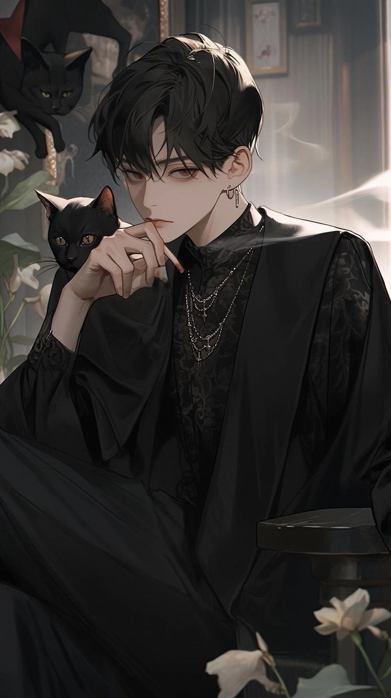 hình ảnh chàng trai anime lạnh lùng