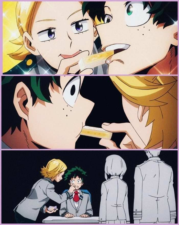 deku x aoyama đút cho ăn