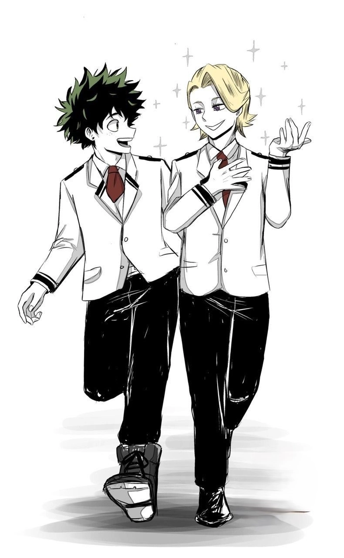 deku x aoyama tranh vẽ