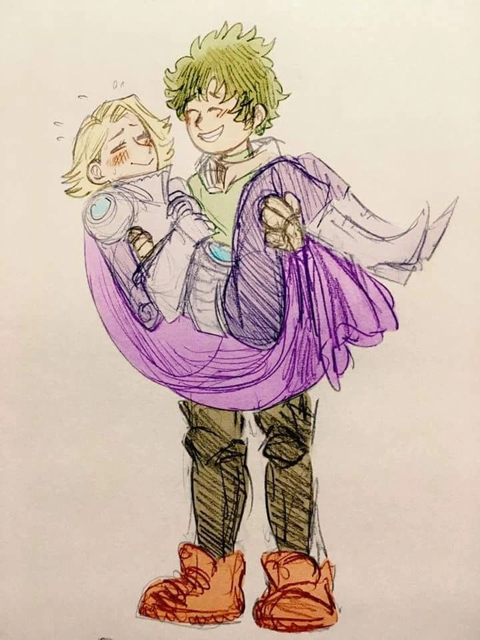 deku x aoyama vẽ