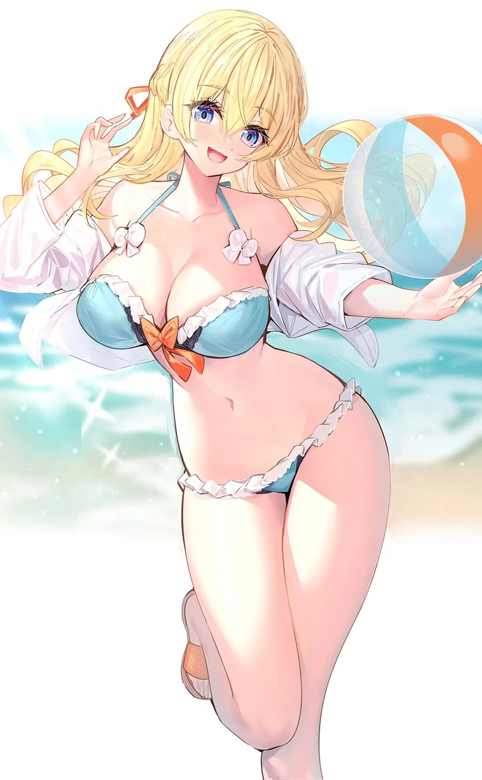 gái anime mặc bikini dễ thương