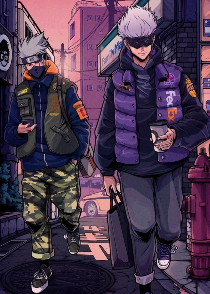gojo x kakashi phong cách