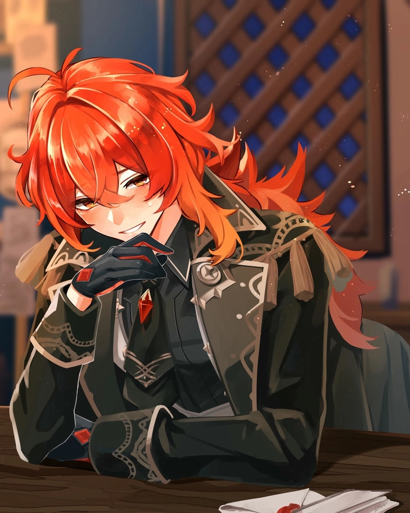 hình Diluc cá tính